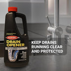 Roebic Liquid Drain Cleaner, Kitchen Sink Grease and Pipe Clog Remover, Professional Strength, 32 fl oz (1 Quart)