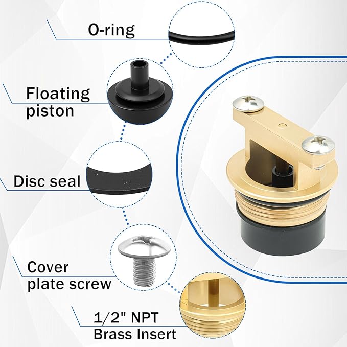 B-0969-RK01 Vacuum Breaker Repair kit for t&s WATTS LF288A 288A Faucet - 2 PK