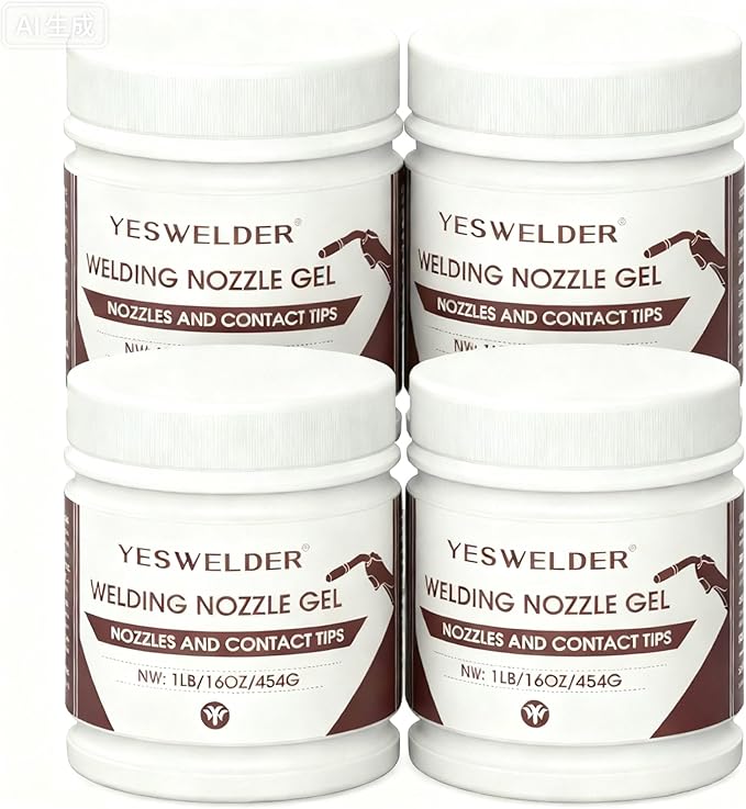 YESWELDER Welding Nozzle Gel for MIG Welding, Anti-Spatter Dip Gel for MIG Torch And Contact Tips (16 Ounces*4 Cans)