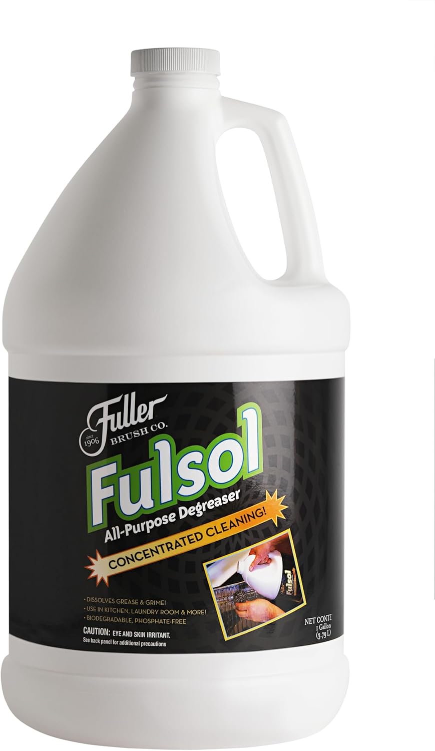 Fuller Brush Fulsol Degreaser – Dissolves Grease & Grime – Makes 60 Gallons of Cleaning Solution - 2 Gallon