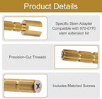 970-0770 Stem Adapter with Screw for Faucet Plumbing Equipment Replacement, Compatible with Pfister Securepfit Trims，Shower Handle Stem Extension Tub and Faucet Accessories Valve Extender Trim Repair