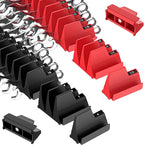 42PCS Magnetic Modular Wrench Organizers for Tool Drawers - Black & Red - Wrench Rack with Metric & SAE Labels, Customizable Magnet Tool Storage Holder for Tool Box Organization