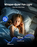 42 Inch Nickel Ceiling Fan with Light Flush Mountand Remote Control,Dimmable 3 Color Temperatures LED Ceiling Fan,6 Speed Reversible DC Motor,5 Blades Modern Ceiling Fans for Indoor or Covered Outdoor