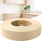 Edge Supply Birch 1-5/8 in x 250 ft Roll – Pre-Glued Iron On Wood Veneer Tape – Wood Veneer Edge Banding Tape with Hot Melt Adhesive, Smooth Sanded Finish Ideal for Furniture & DIY, Made in USA
