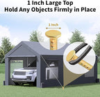 16 Inch Rebar Stakes (20 Pack) 1/2 Inch Diameter Galvanized Steel Ground Anchors Heavy Duty Anchoring Spikes for Speed Bump, Parking Curb and Tent