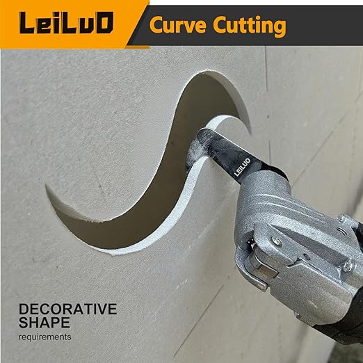 LEILUO 6 Pcs Oscillating Tool Blade Drywall & Multi-Material Cutting Universal Multitool Accessories Fit for DeWalt Makita & More