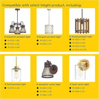 Inlight ST19 Dimmable 5W LED Light Bulb, E26 Base, Warm White(2700K), 6-Pack, 50-Watt Equivalent Vintage Edison Light Bulb with Amber Glass and Filament Design, ETL Listed, IN-0512-6-AM-27