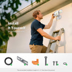 Onforu 90W 10000LM LED Motion Sensor Outdoor Lights, 4-Head Dusk to Dawn Outdoor Lighting, Hardwired Flood Lights, IP66 Waterproof 6500K Security Floodlight for Outside (White)