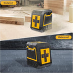 Laser-Level-with-Tripod, Green Cross Line Laser with Tripod Self-Leveling, Lazer Leveler Tool for Picture Hanging Construction Floor Tile Wall Home Renovation, Indoor Project, Battery Included