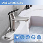 Brushed Nickel 10 inch Sink Faucet Hole Cover Deck Plate, 304 Stainless Steel Escutcheon for 1 or 3 Hole Kitchen, Bathroom or Vanity Sink, Fits Pull-Down, Pull-Out and Mixer Taps