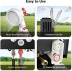 CAMPLUX Portable Tankless Water Heater 1.58 GPM, BW158B Outdoor Propane Water Heater Camping, 41,000 BTU, Black