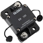 GLOSO Circuit Breaker E97 Auto Reset 120A Surfacce Mount Waterproof IP67 Marine Automotive Truck Hi-Amp (120A)