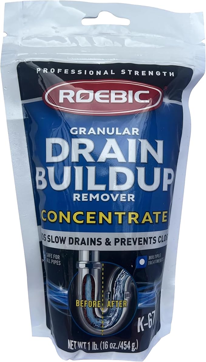 Roebic K-67 BAG-4-16OZ 16-Ounce Biodegradable Granular Drain And Trap Cleaner
