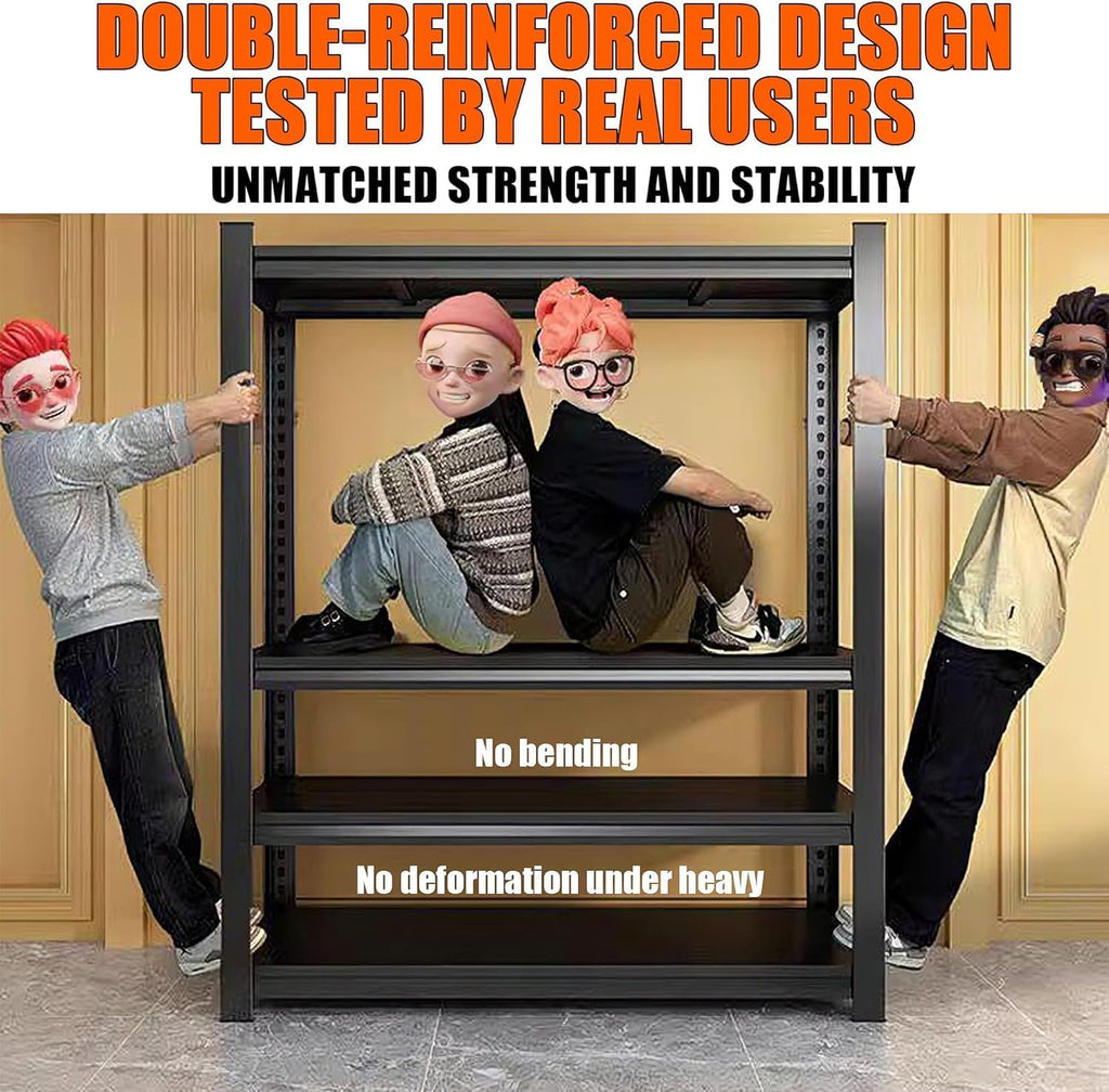 Over Washer and Dryer Storage Shelves,5 Tiers Laundry Room Standing Shelf,Adjustable Metal Shelving Unit,Space Saving Shelf, 63" H x 31.5" W x 15.7" D, Black