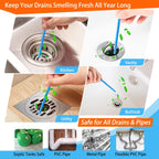 Drain Sticks Drain Cleaner Sticks Drains Cleaner Disposal Stick Enzyme for Odor Clogs Remover Sink Septic Stick for Drains As Seen On TV