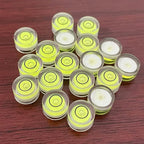 10Pcs Bubble Spirit Levels Mini Circular Bullseye Bubble Level Small Round Spirit Level Measuring Layout Tools (10x6mm, Non-Adhesive)