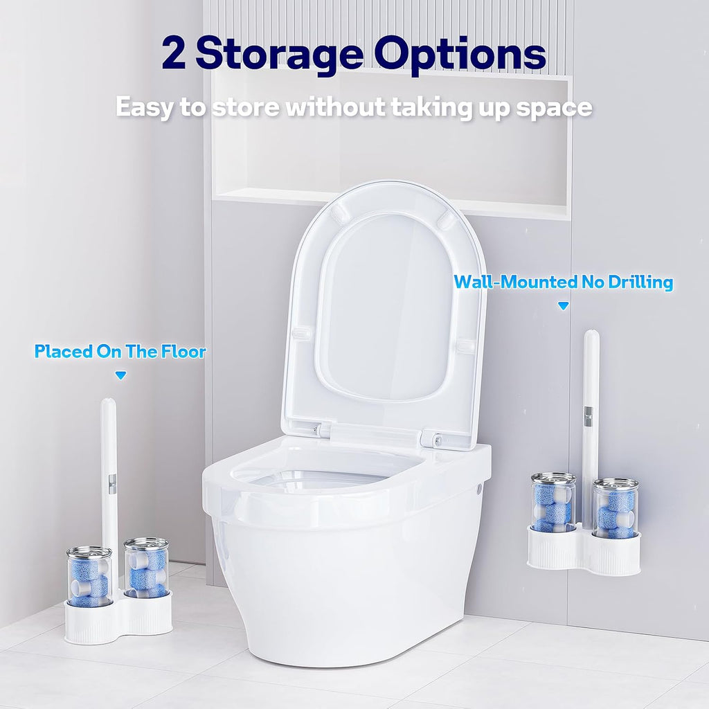 8 Pack in 2 Cans Pumice Stone Toilet Refills Heads,Replacement Pumice Toilet Bowl Cleaning, for Cleaning Toilets, Bathtubs, Grills, Swimming Pools, Sinks