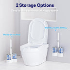 8 Pack Pumice Stone Toilet Bowl Set with 18 in Extra Long Handle,White Holder Case,Pumice Stone for Cleaning, for Cleaning Toilets, Bathtubs, Grills, Swimming Pools, Sinks