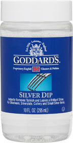 Goddard’s Silver Cleaner Dip – Silver Jewelry Cleaner Solution for Filigree Metalwork & Small Items – Professional Use Silver Tarnish Remover – Silverware Cleaning Supplies (10 oz)
