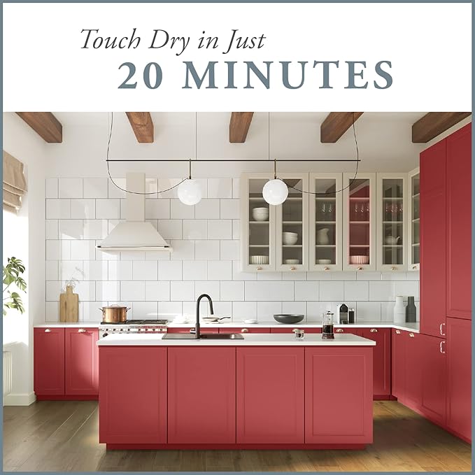 AMY HOWARD AT HOME Chalk-Based One Step Paint for Furniture, Cabinetry, Decor, Finish, and More | No Stripping, Sanding, or Priming | Dark Base | 16 Ounce | Charm School