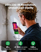 M256 Thermal Camera, 512x384 TISR Resolution Thermal Imager, 256x192 IR Resolution, -4°F~842°F Temp Range, Thermal Imaging Camera for Android Smartphones and PC(Green)