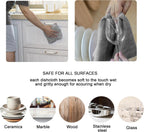 kimteny Kitchen Cloth Dish Towels, 13x28 Inches Premium Dishcloths, Super Absorbent Coral Velvet Microfiber Cleaning Cloths, Fast Drying Rags for Washing Dishes (13x28-8 Pack, Grey)