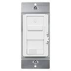 TOPGREENER Kalide 0-10V Dimmer Light Switch, LED Dimmer Switch, Low Voltage Dimmer, 3-Way or Single Pole, 120VAC 60Hz, 120VAC 10A/ 277VAC 5A LED, TGSDS-010-W, White