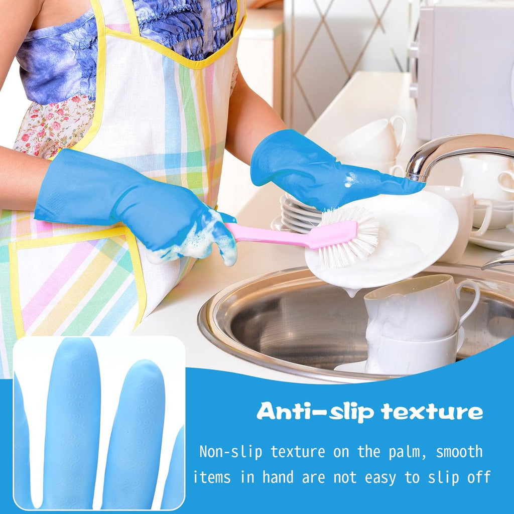 36 Pair Reusable Household Gloves Long Rubber Dishwashing Gloves Kitchen Cleaning for Dishes Clean Gardening