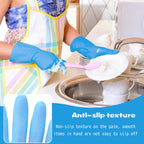 36 Pair Reusable Household Gloves Long Rubber Dishwashing Gloves Kitchen Cleaning for Dishes Clean Gardening