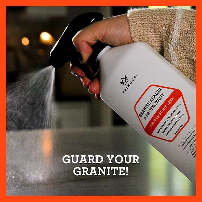 TriNova Granite Cleaner with Sealer and Protectant Bundle