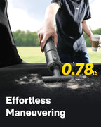 HOTO Handheld Car Vacuum Cleaner Cordless, 4-in-1 Portable Mini Vacuum with 20000Pa Strong Suction, Electric Compressed Air Duster Blower for Car, Desk, Computer, Keyboard, Home, Office Cleaning