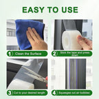 Transparent Window Weather Sealing Tape 2 Inch x 35 Yards Weather Stripping Residue Free Clear Window Draft Isolation Sealing Film Tape for Doors Windows and Shower Glass Gaps