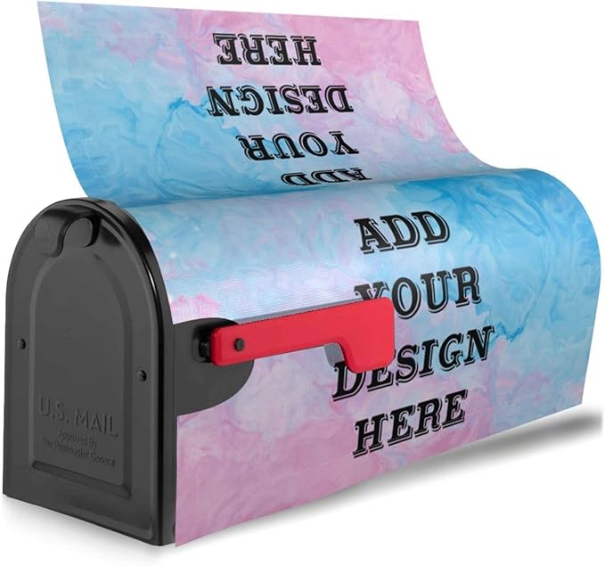 Custom Personalized Mailbox Covers Add Photo Picture Family Name House Address Text Magnetic Mail Cover for Home Garden Yard-18