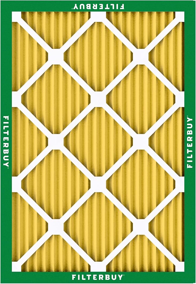 Filterbuy 20x24x1 Air Filter MERV 11 (MPR 1200) Allergen Defense Replacement (4-Pack), Electrostatic Pleated HVAC AC Furnace Filters, Made in USA (Actual Size: 19.38 x 23.38 x 0.75)