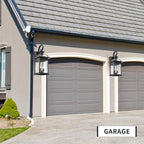 Darkaway Outdoor Lights Fixtures Wall Mount, Extra Large 26inch Outdoor Wall Sconce Lights with Water Ripple Glass for House Front Porch Patio Garage E12 Bulb Base