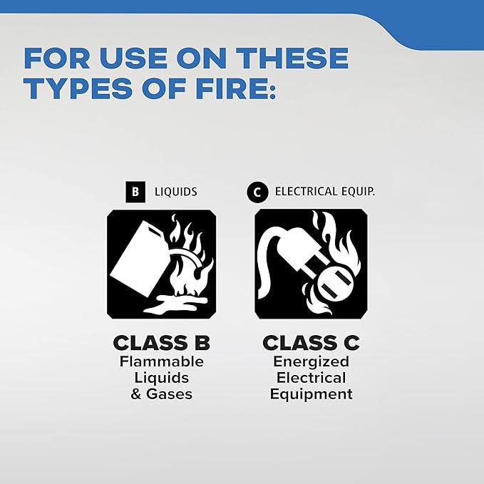 Kidde Fire Extinguisher for Boats, Single-Use 5BC