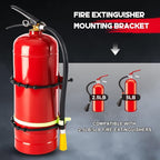 4 Pcs Fire Extinguisher Mount Bracket Adjustable, Supports up to 2.5 and 5lb, Heavy-Duty and Easy Installation, Ideal for Home, Truck, Rv, Boat, Commercial Use, Secure and Durable Holder
