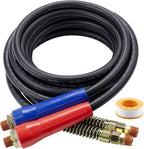 15 FT Air Line Hose Assembly Set Straight Heavy Duty Air Power Hoses for Trailer Truck Tractors Parts