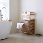 Laundry Hamper with 2-Tier Shelves & Tilt Out Basket, Laundry Baskets Organizer Hampers Bathroom Storage Shelf for Laundry Room, Bathroom, Nursery, Bedroom, Guest Room, Closet (2 Tier - Large)