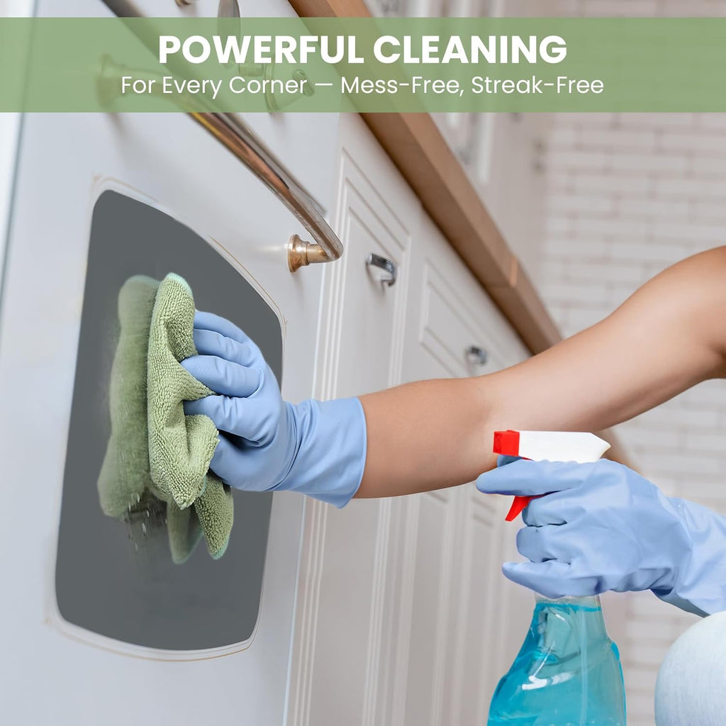 Microfiber Cleaning Cloth, 34 Pack Assorted Color Cleaning Rags for Housekeeping, Colorful Reusable Microfiber Towels for Car, Kitchen, Bathroom and Household Cleaning Supplies, 11.8"X11.8"