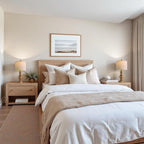 BOBOMOMO 20" Antique Gold Table Lamps Set of 2 – Handcrafted Vintage Bedside Lamps with Linen Shades, Elegant Farmhouse Lamps for Bedroom, Living Room, or Entryway – Perfect for Compact Spaces