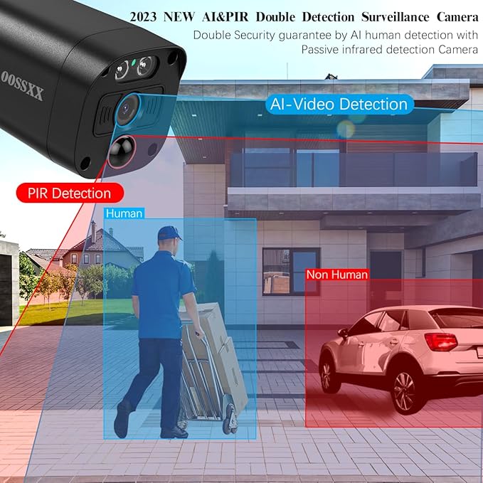 (4K/8.0 Megapixel & 130° Ultra Wide-Angle) 2-Way Audio PoE Outdoor Home Security Camera System Wired Outdoor Video Surveillance IP Cameras System