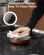 SWEETFULL Coffee Mug Warmer, 36W Electric Cup Warmer for Desk with 3-Temp Settings Advanced Temperature-Controlled Heating Coffee Gifts Accessories for Women Men Milk, Tea, Candle - Wood