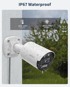 《122°Wide Angle & 80FT Night Vision》Outdoor Wired Security Camera System,CCTV Cameras Outside, Home Video Surveillance Systems