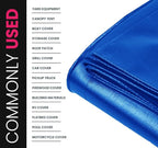 PROTARP Extreme Heavy Duty 22 Mil Tarp Cover, Waterproof, UV Resistant, Rip and Tear Proof, Poly Tarpaulin with Reinforced Edges for Roof, Camping, Patio, Pool, Boat. (Blue 12′ X 16′)
