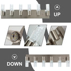 Bathroom Vanity 6 Light Fixture Modern Over Mirror Lighting with Bubble Light Shades and LED White Light 6000K Perfect Bathroom Lighting Fixtures Over Mirror for Your Home………