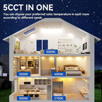 CHARKEE 24 Pack 4 Inch 5CCT Ultra-Thin LED Recessed Ceiling Light with Junction Box, 2700K/3000K/3500K/4000K/5000K, 750LM, 9W Equivalent to110W, Dimmable Canless Downlights, ETL & Energy Star & FCC