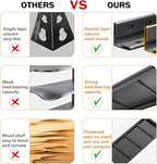 Metal Garage Storage Shelves Heavy Duty Shelving Unit 4 Tier Steel Adjustable Organizing Shelves 2500 LBS Capacity Industrial Shelving Ideal for Garage Tote Pantry Basement Outdoor, 59”Hx24”Wx14”D