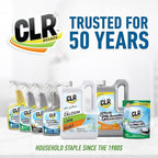 CLR Brands® Calcium, Lime & Rust Remover Free & Clear, No Dyes or Fragrances, Gentle Lime and Bathroom Descaler, Removes Hard Water Stains and Rust Deposits, 26 Oz Bottle (Pack of 1)