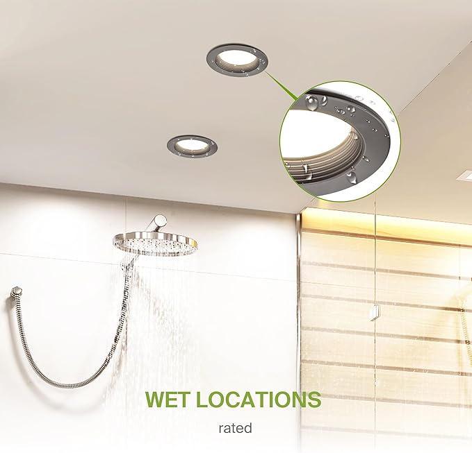 ASD 4 Inch Retrofit LED Recessed Lighting | Metal Trim Bronze 10W 849LM 120V 2700K-5000K Adjustable Ceiling Downlights | Triac Dimmable Wet Rated Room Can Lights, ETL Energy Star